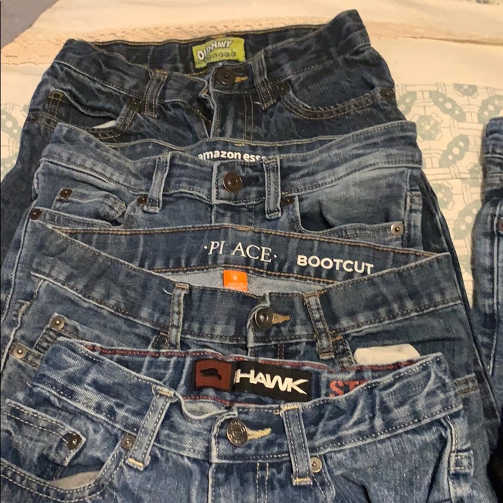 4 pair of boys Size 8 jeans